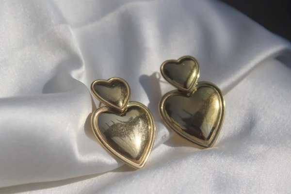 Heart Drop Earrings