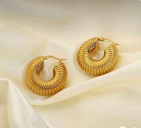 Textured Thick Hoops