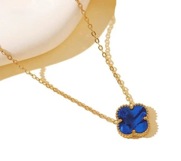 Azure Clover Necklace