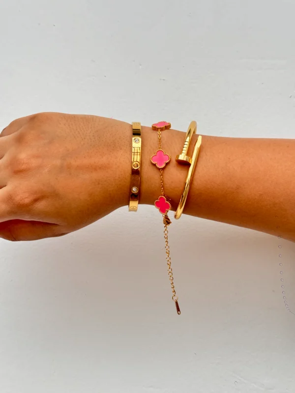 Everyday Bracelet Stack (Pink)